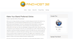 Desktop Screenshot of findhost32.com